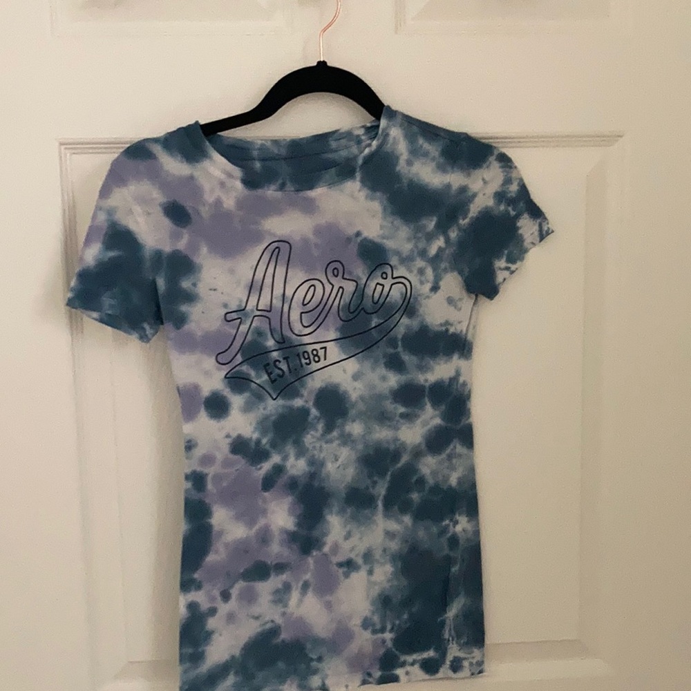 A tie-dye top with the Aeropostale logo
